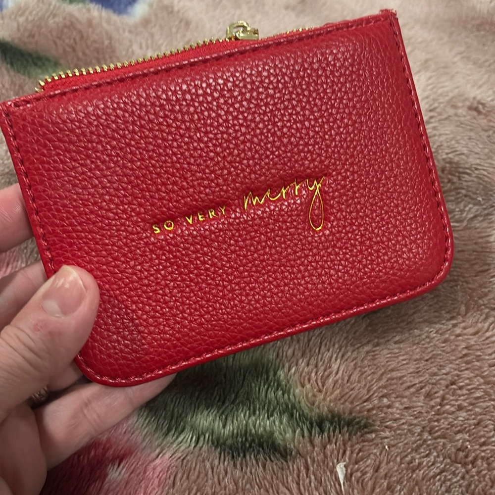 Katie Loxton Stylish Structured Coin Purse | So Vert Merry | Red